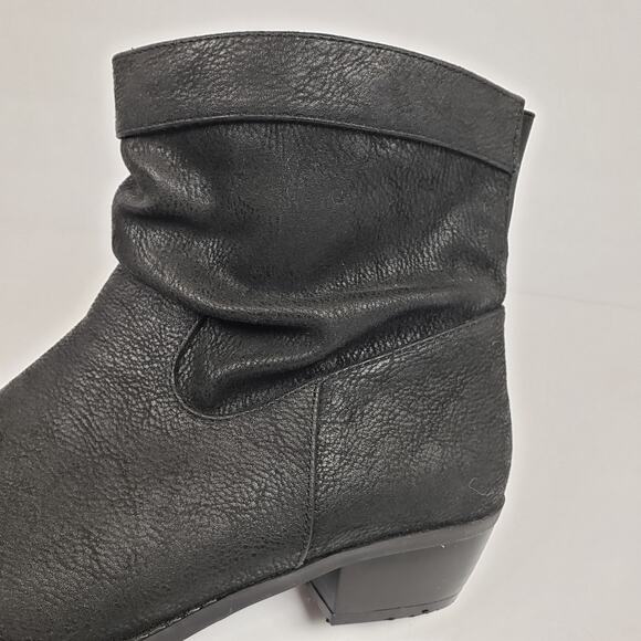 Torrid Western Slouch Womens Size 9 W Wide Black Ankle Heeled Bootie Shoes 11889 - Picture 9 of 12